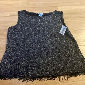 Womens Sparkly tank top blouse size XL